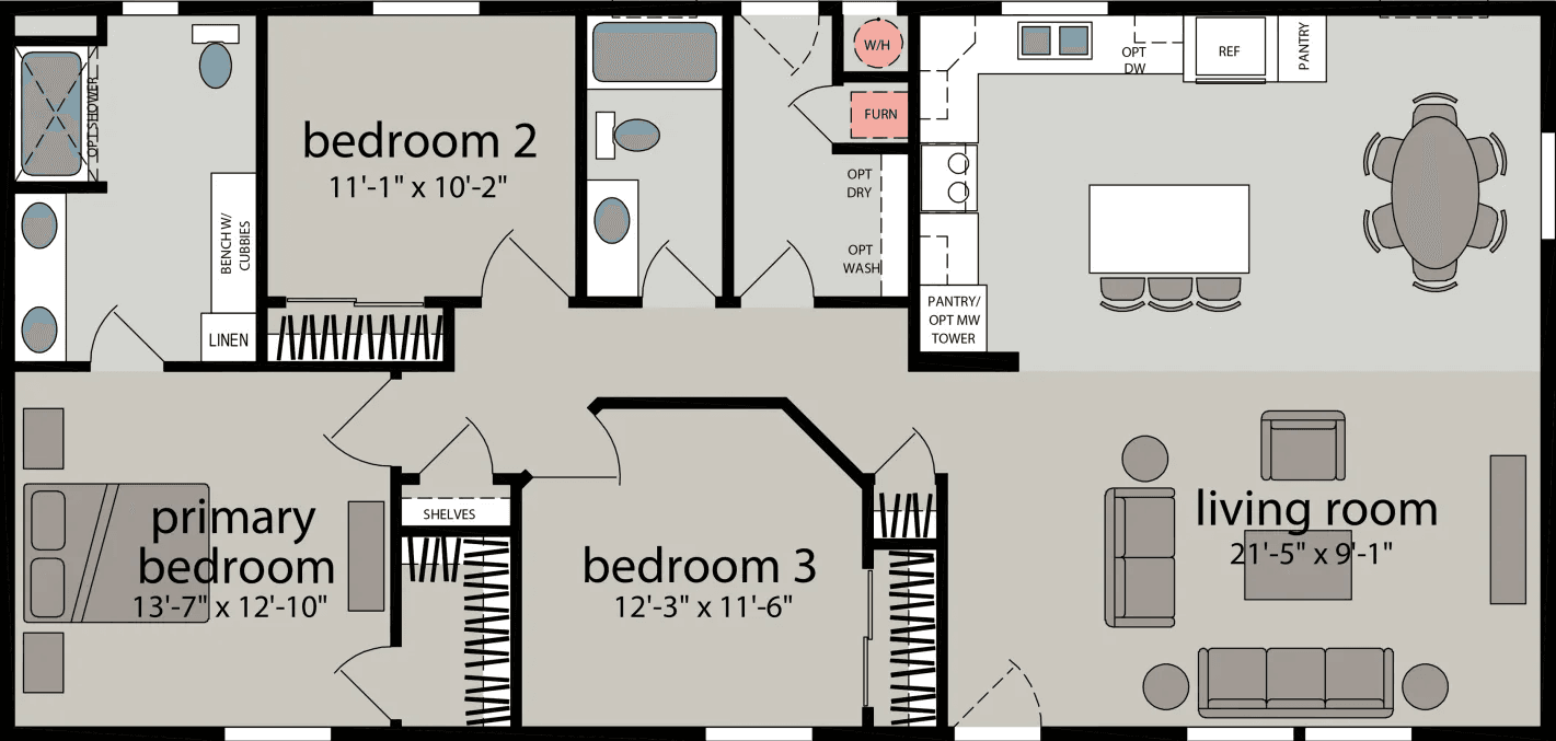 Zephyr cove floor plan home features