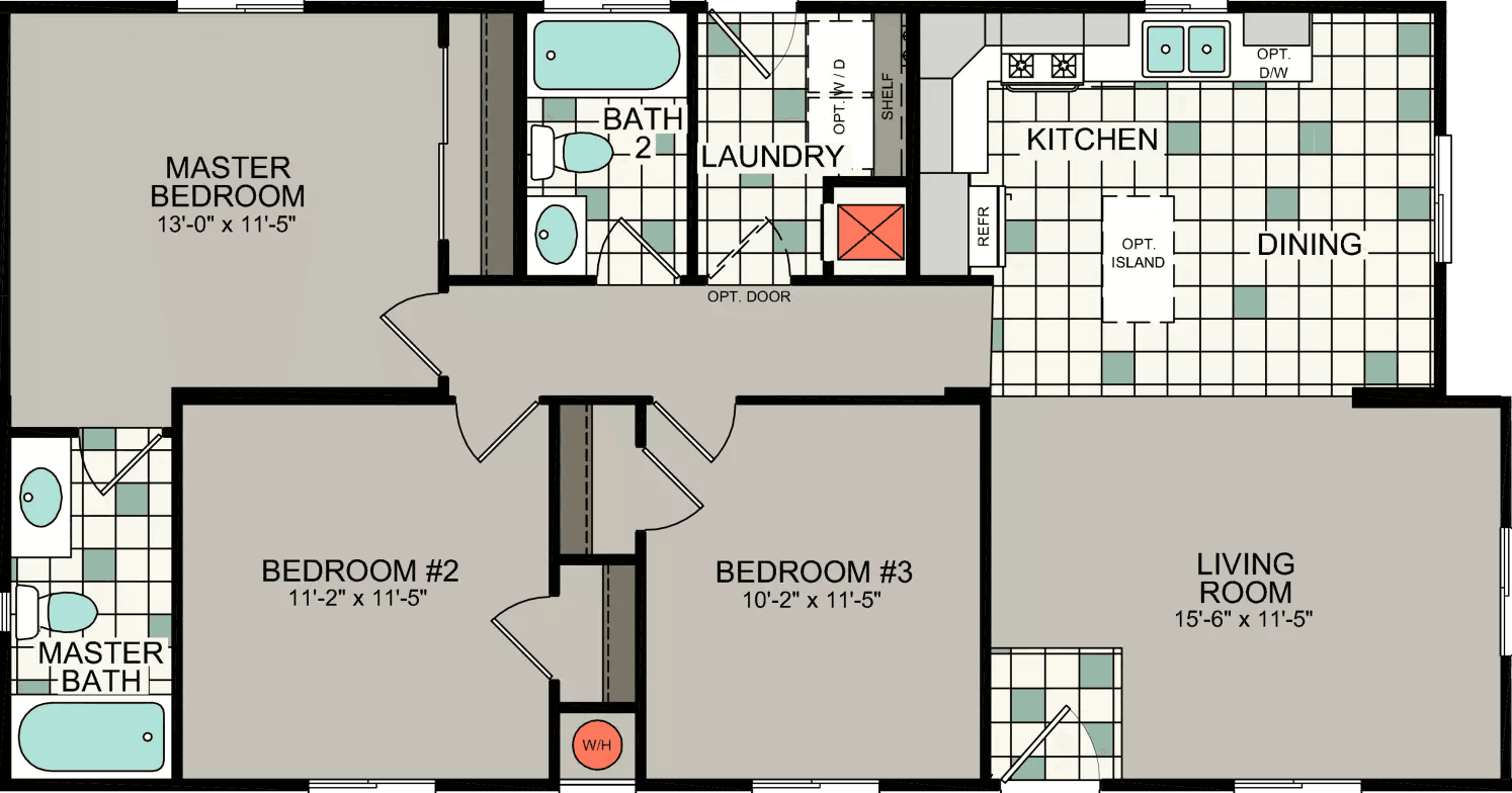 Bd 05 floor plan home features