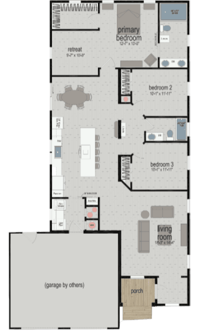Biscayne bay floor plan home features